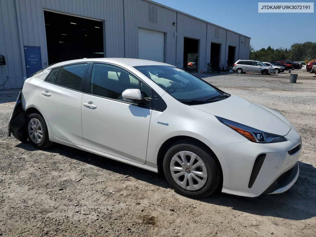 2019 Toyota Prius VIN: JTDKARFU9K3072191 Lot: 76248064