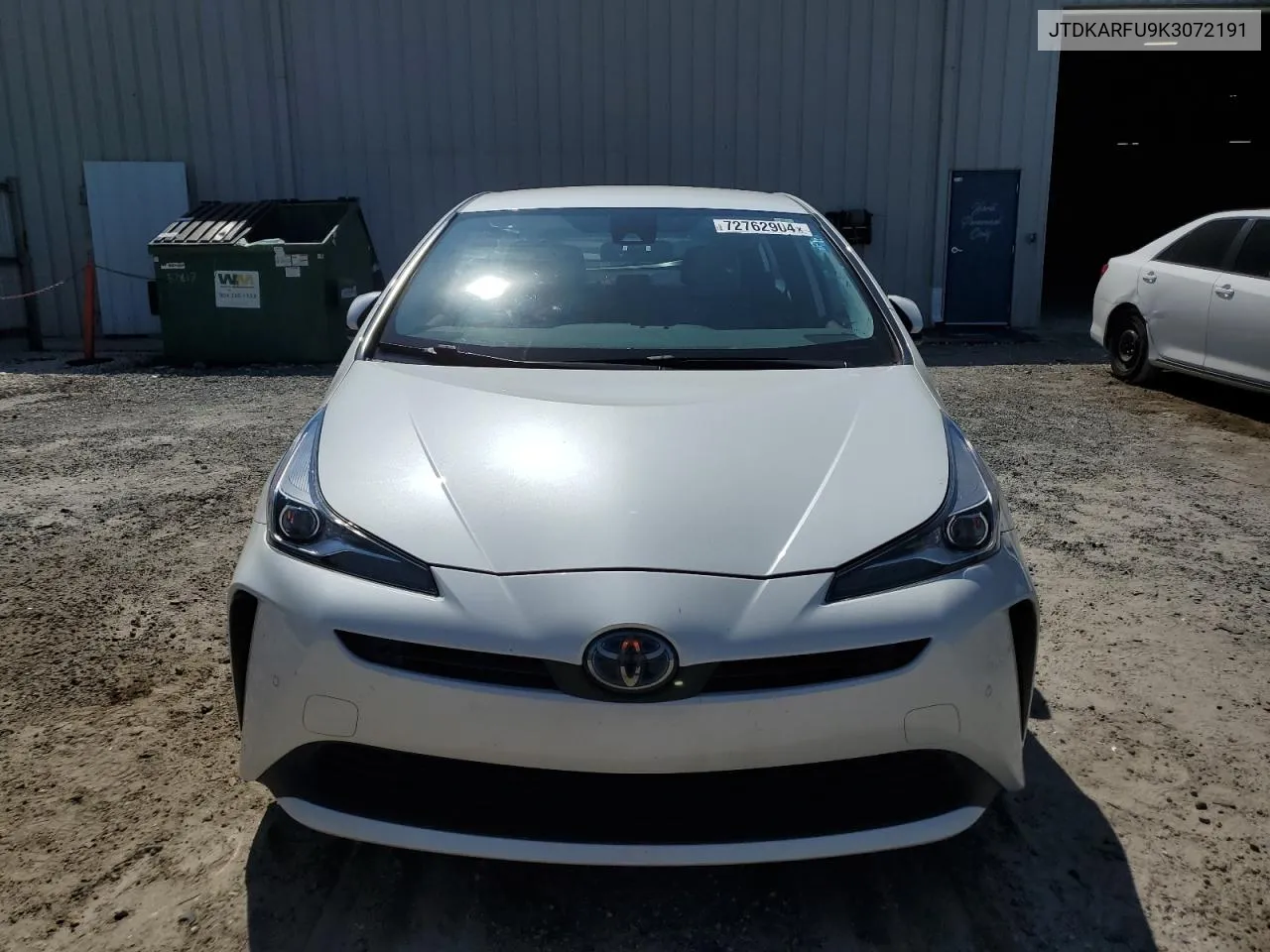 2019 Toyota Prius VIN: JTDKARFU9K3072191 Lot: 76248064