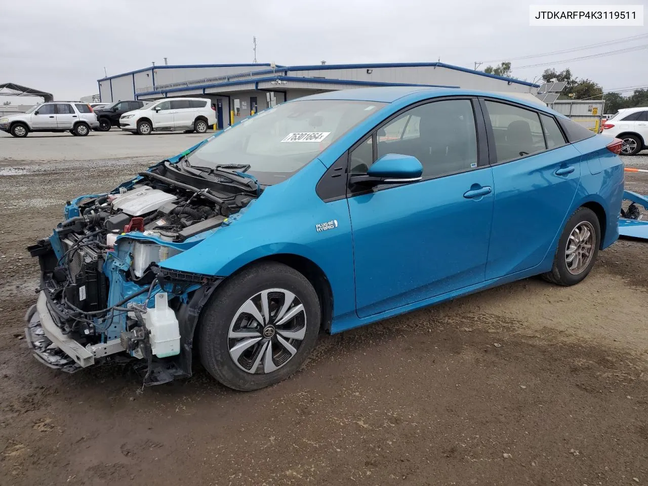 2019 Toyota Prius Prime VIN: JTDKARFP4K3119511 Lot: 76301664