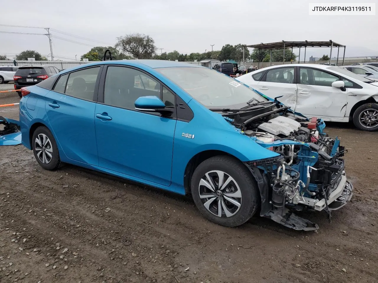 2019 Toyota Prius Prime VIN: JTDKARFP4K3119511 Lot: 76301664