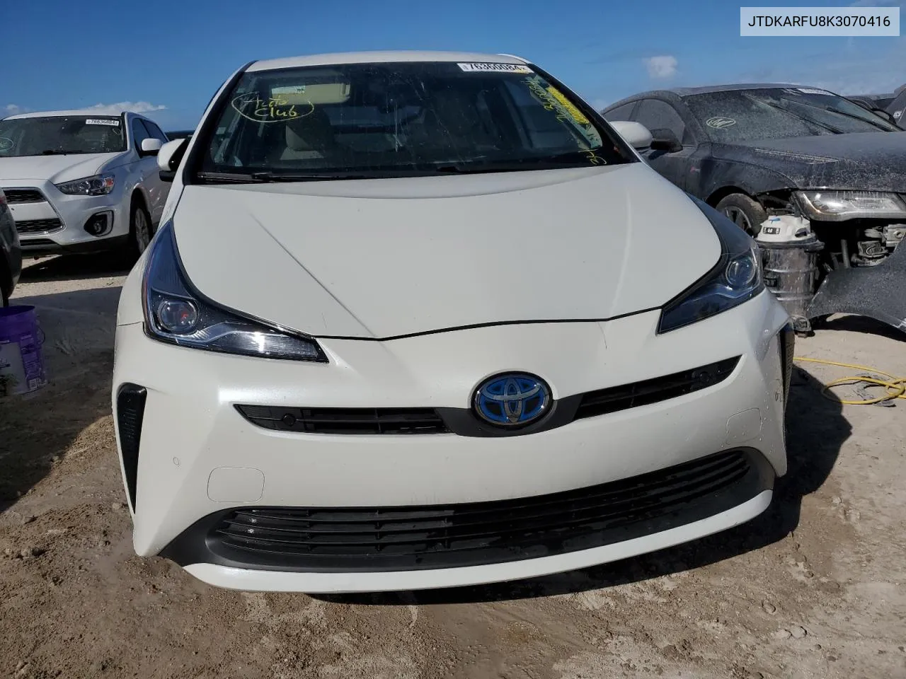 2019 Toyota Prius VIN: JTDKARFU8K3070416 Lot: 76360084