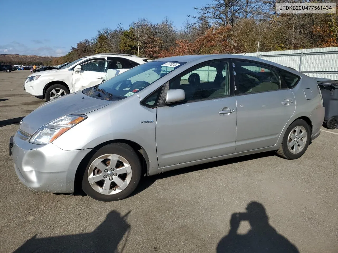 2019 Toyota Prius VIN: JTDKB20U477561434 Lot: 77710324