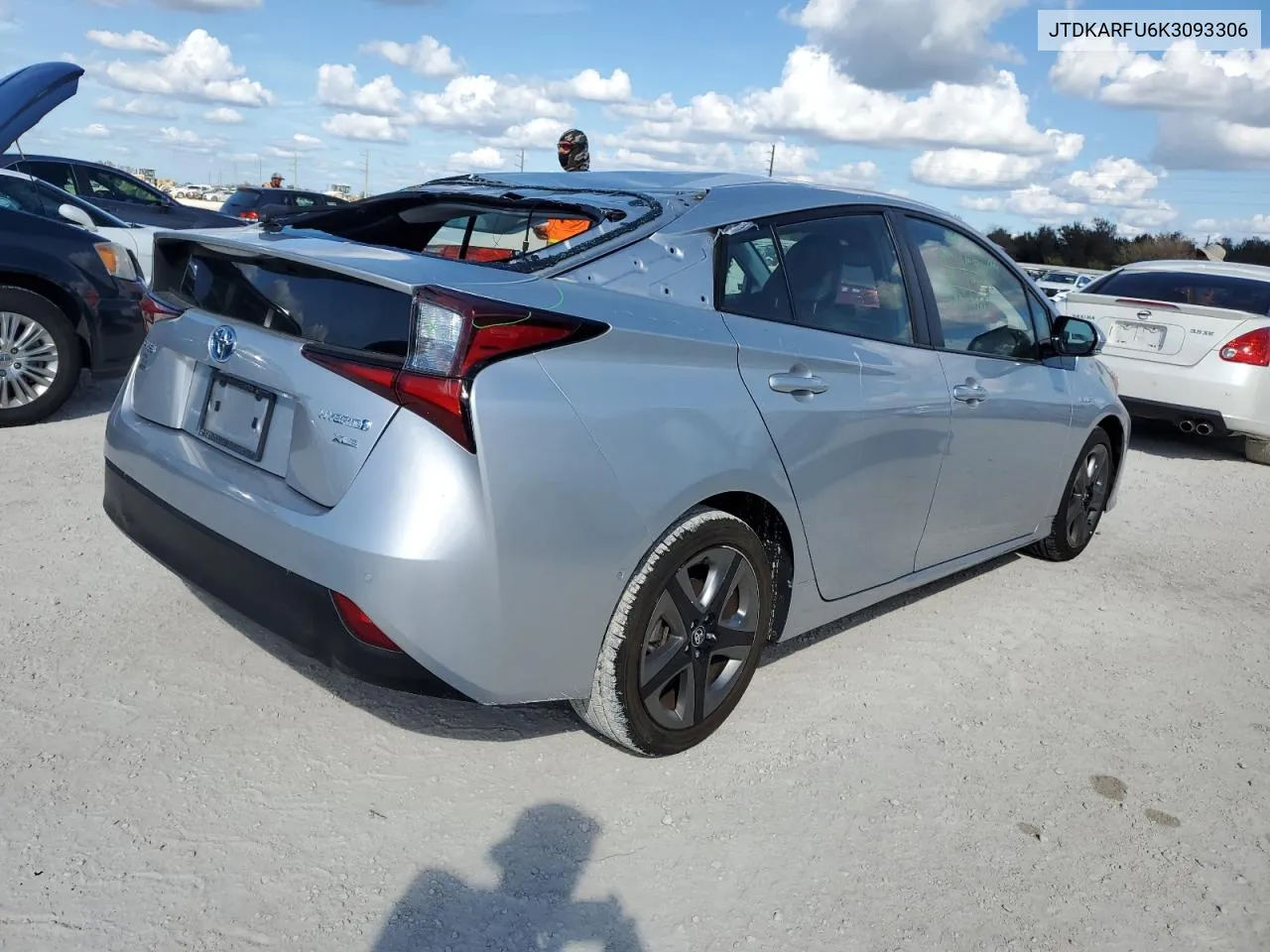 2019 Toyota Prius VIN: JTDKARFU6K3093306 Lot: 77847974