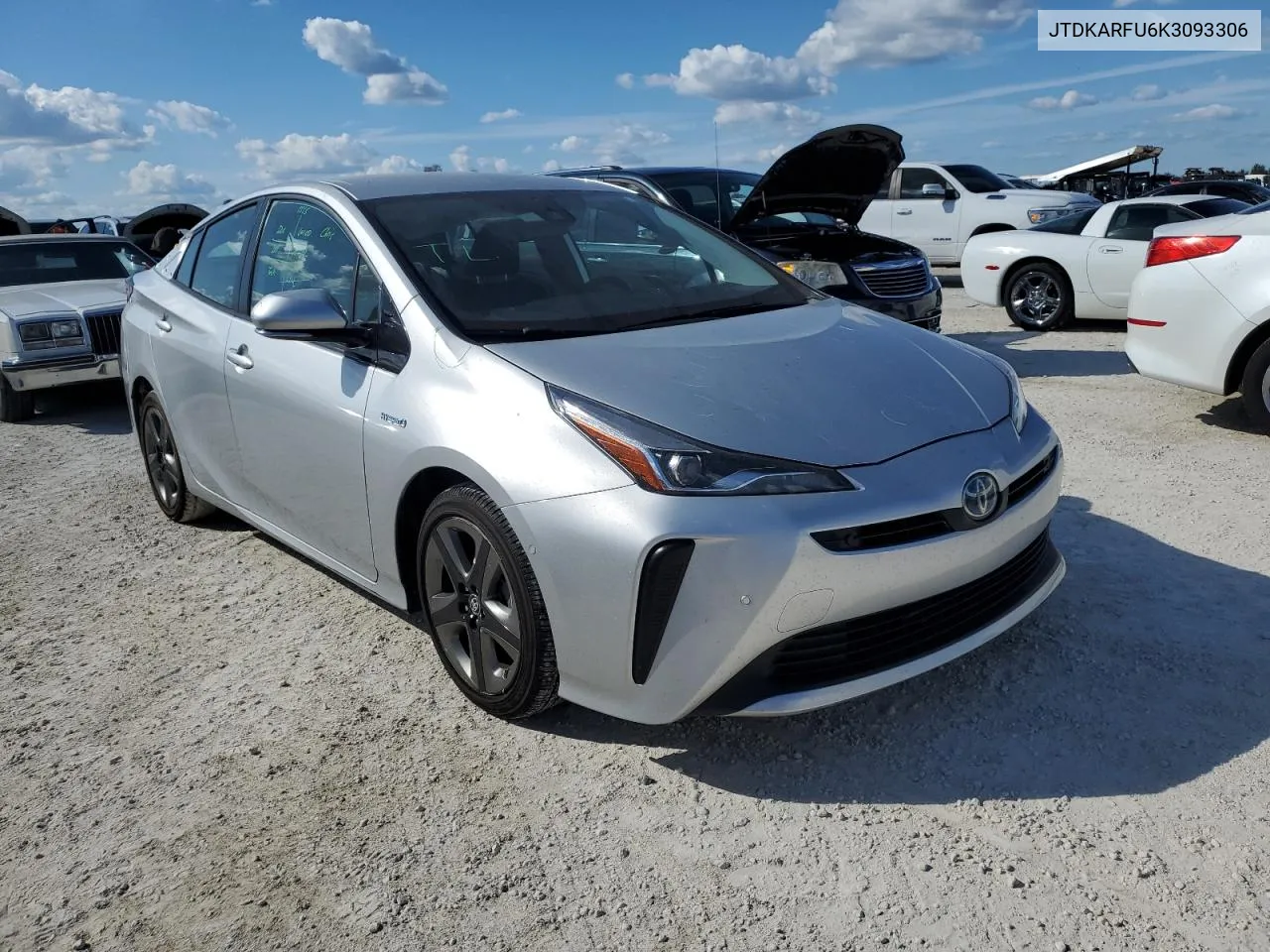 2019 Toyota Prius VIN: JTDKARFU6K3093306 Lot: 77847974