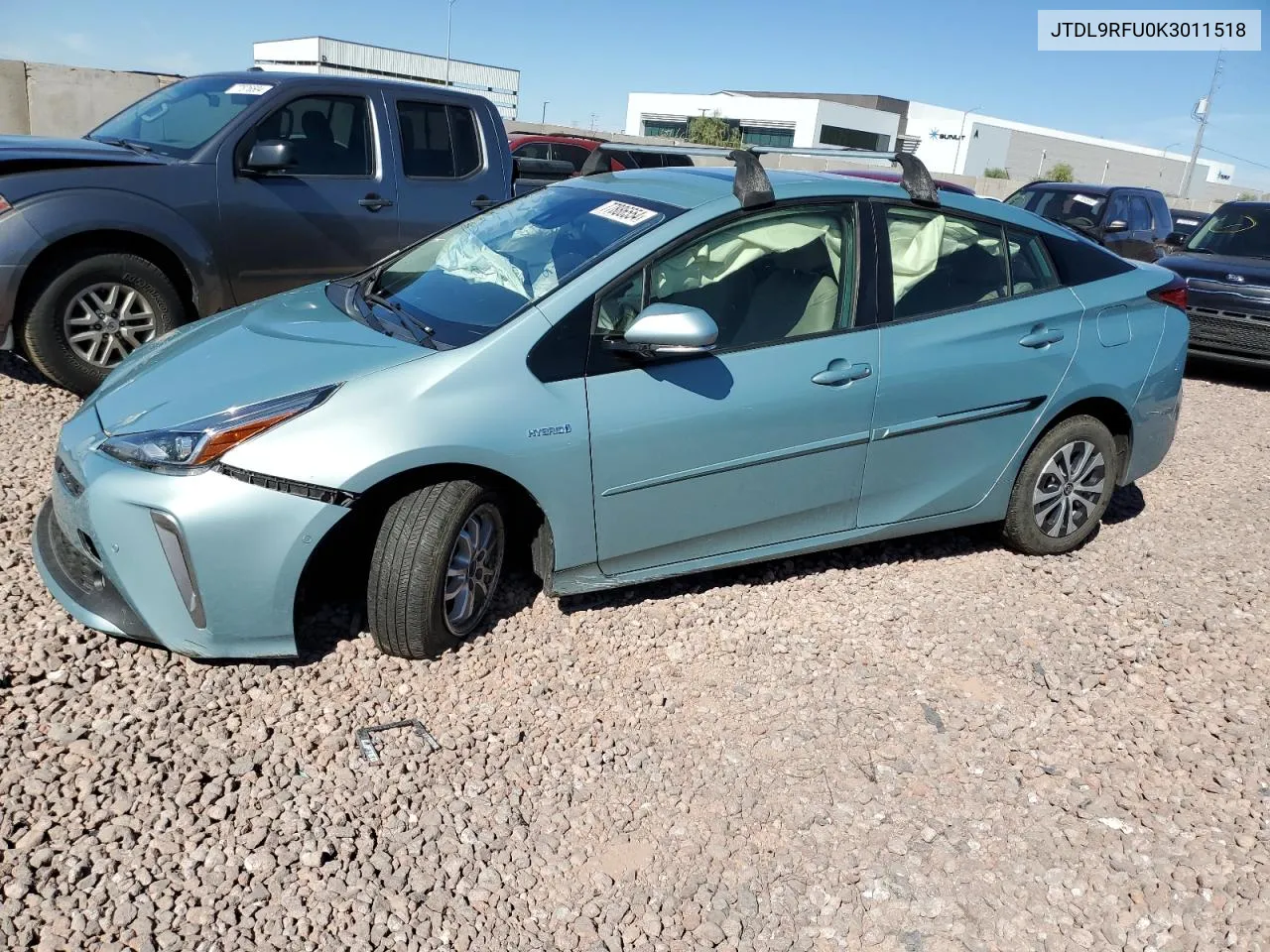 2019 Toyota Prius VIN: JTDL9RFU0K3011518 Lot: 77886554