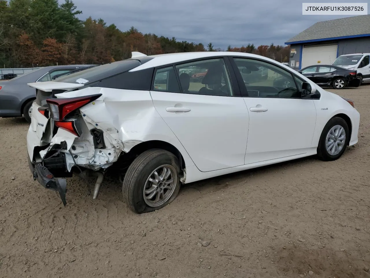 2019 Toyota Prius VIN: JTDKARFU1K3087526 Lot: 78120464