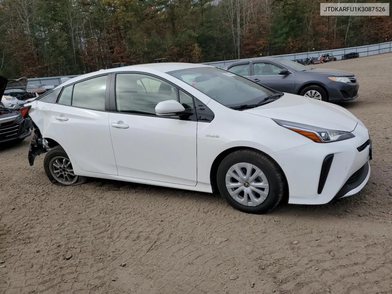 2019 Toyota Prius VIN: JTDKARFU1K3087526 Lot: 78120464