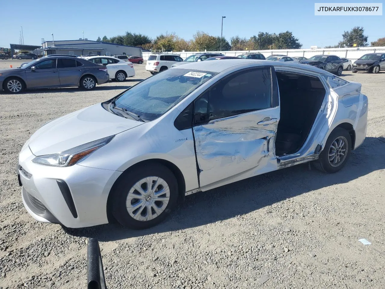 2019 Toyota Prius VIN: JTDKARFUXK3078677 Lot: 78402344