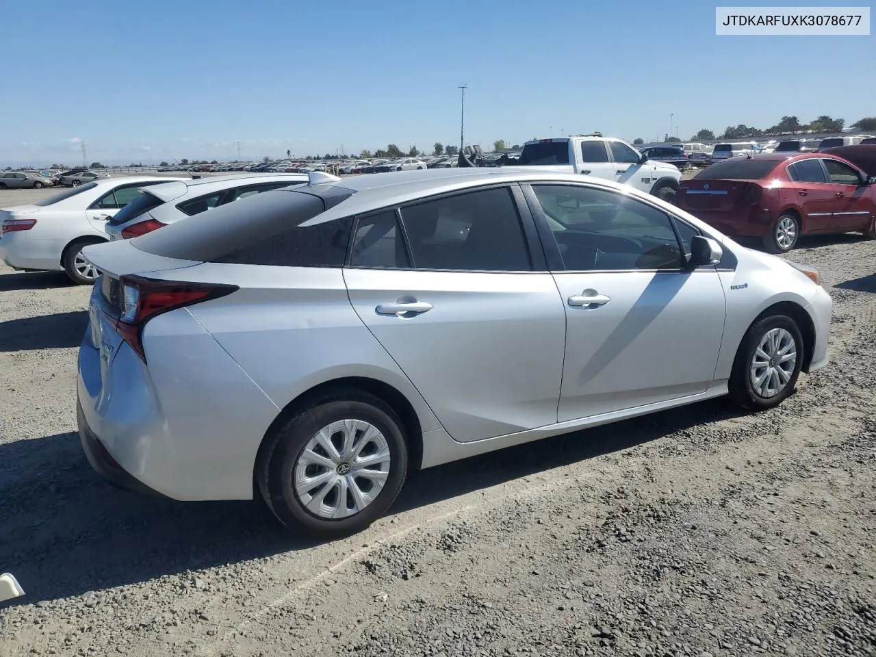 2019 Toyota Prius VIN: JTDKARFUXK3078677 Lot: 78402344