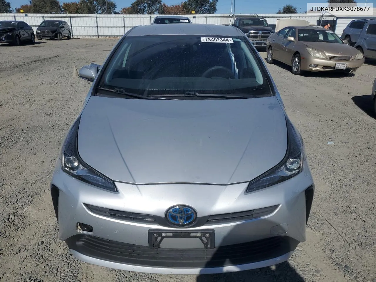 2019 Toyota Prius VIN: JTDKARFUXK3078677 Lot: 78402344