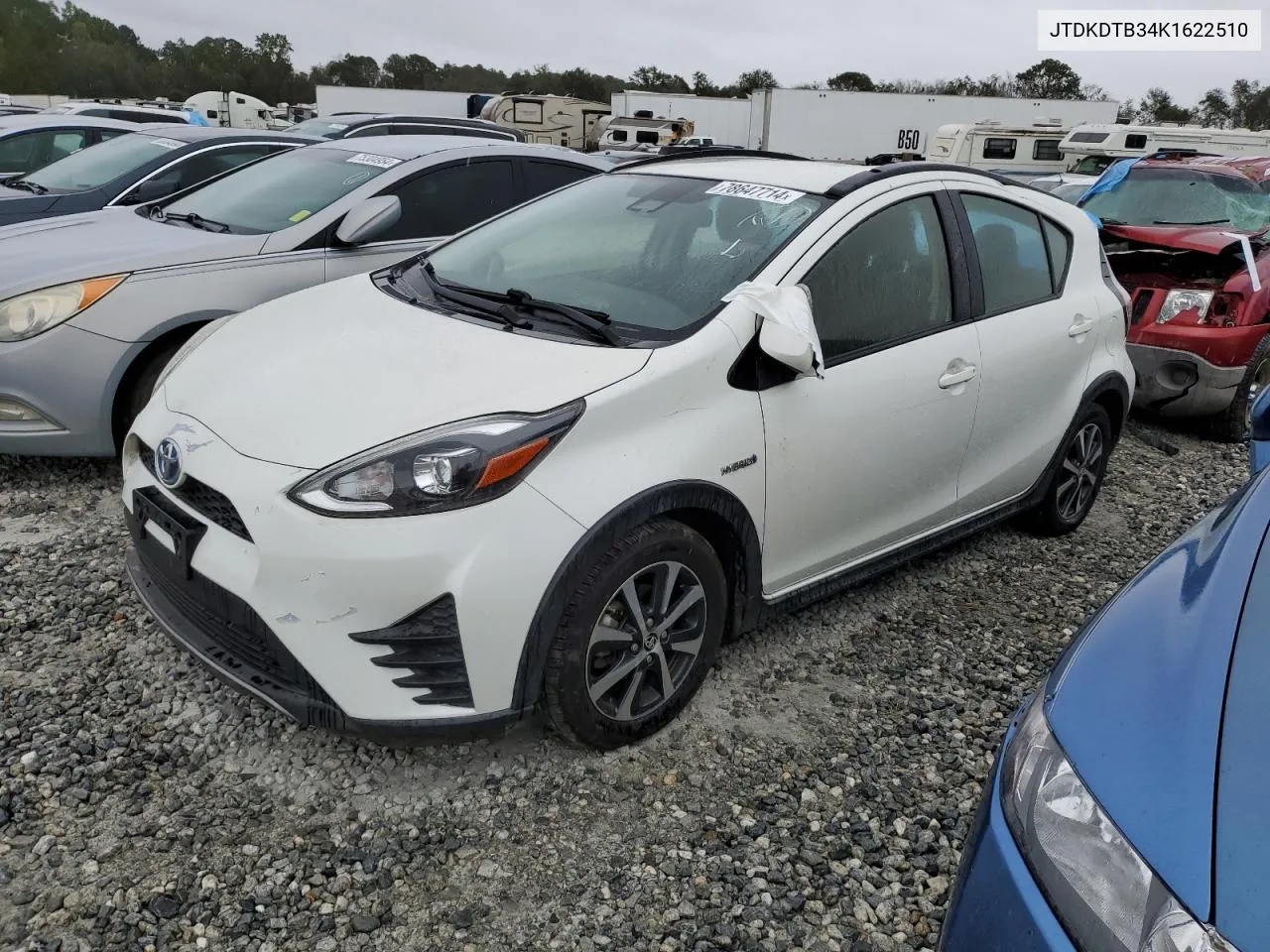 2019 Toyota Prius C VIN: JTDKDTB34K1622510 Lot: 78647714