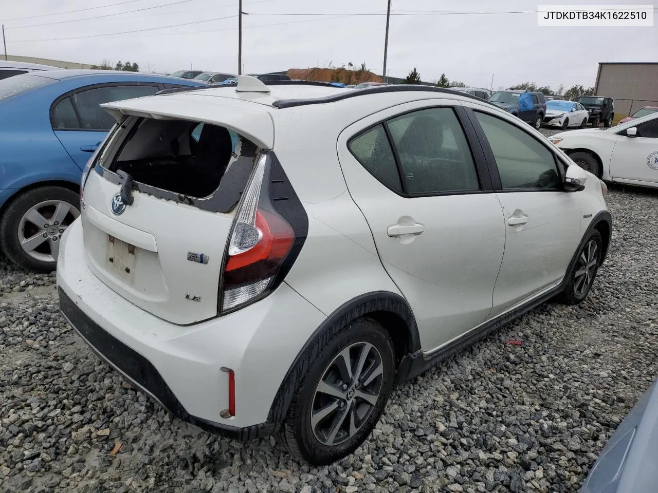 2019 Toyota Prius C VIN: JTDKDTB34K1622510 Lot: 78647714