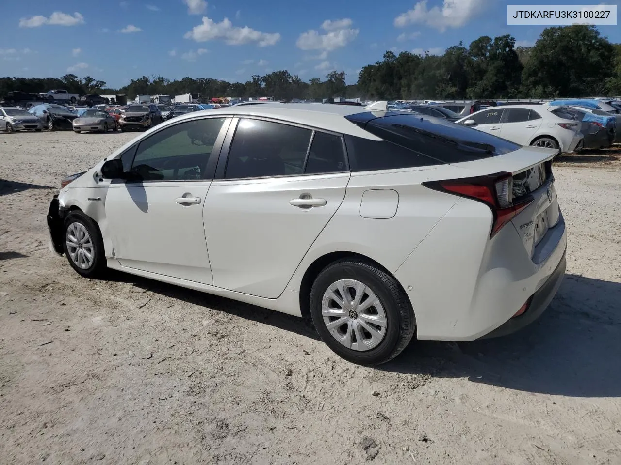 2019 Toyota Prius VIN: JTDKARFU3K3100227 Lot: 78919734