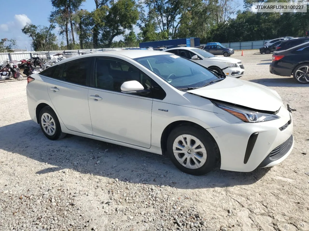 2019 Toyota Prius VIN: JTDKARFU3K3100227 Lot: 78919734