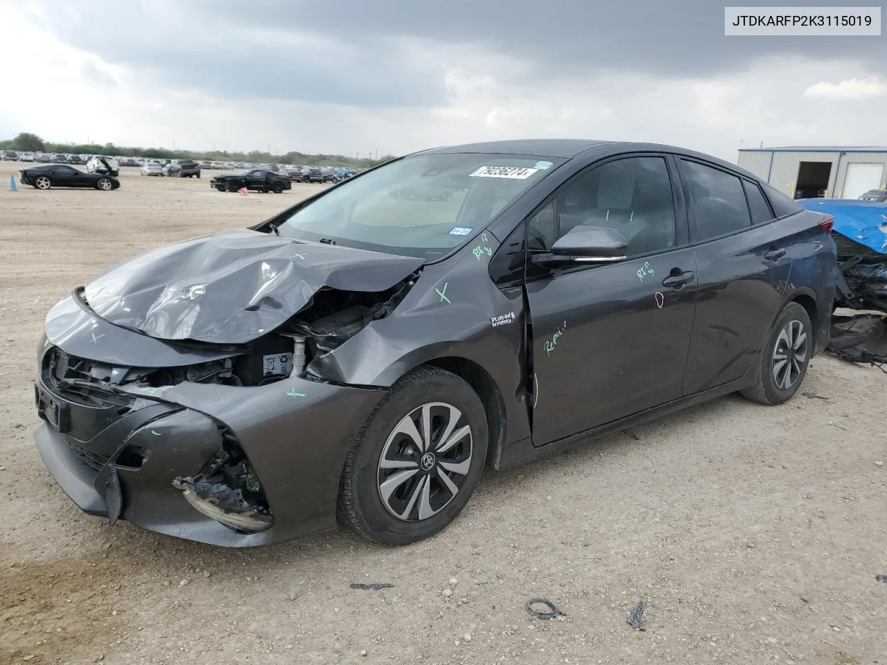 2019 Toyota Prius Prime VIN: JTDKARFP2K3115019 Lot: 79236274