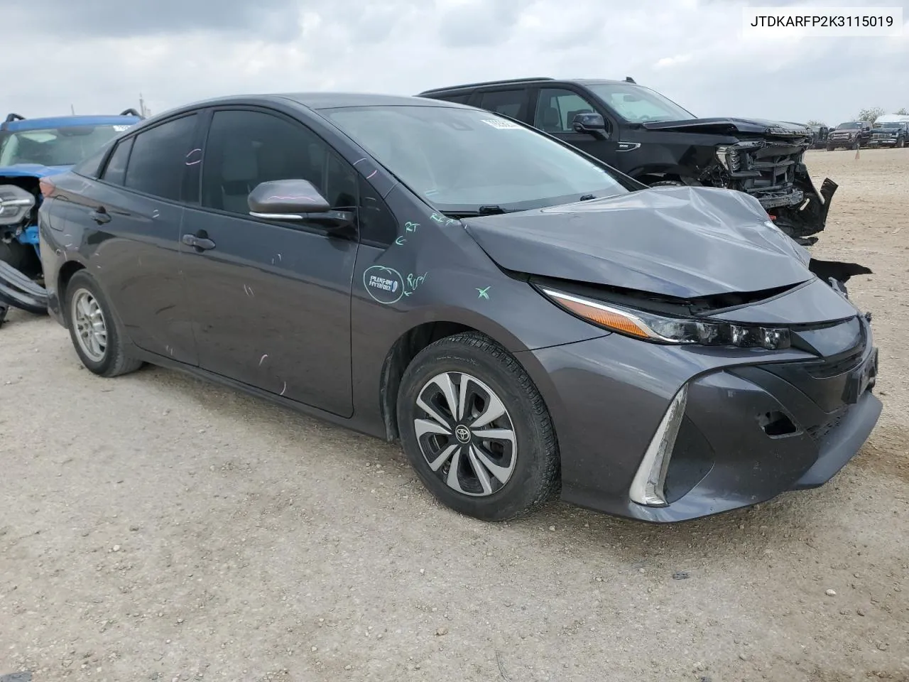 2019 Toyota Prius Prime VIN: JTDKARFP2K3115019 Lot: 79236274