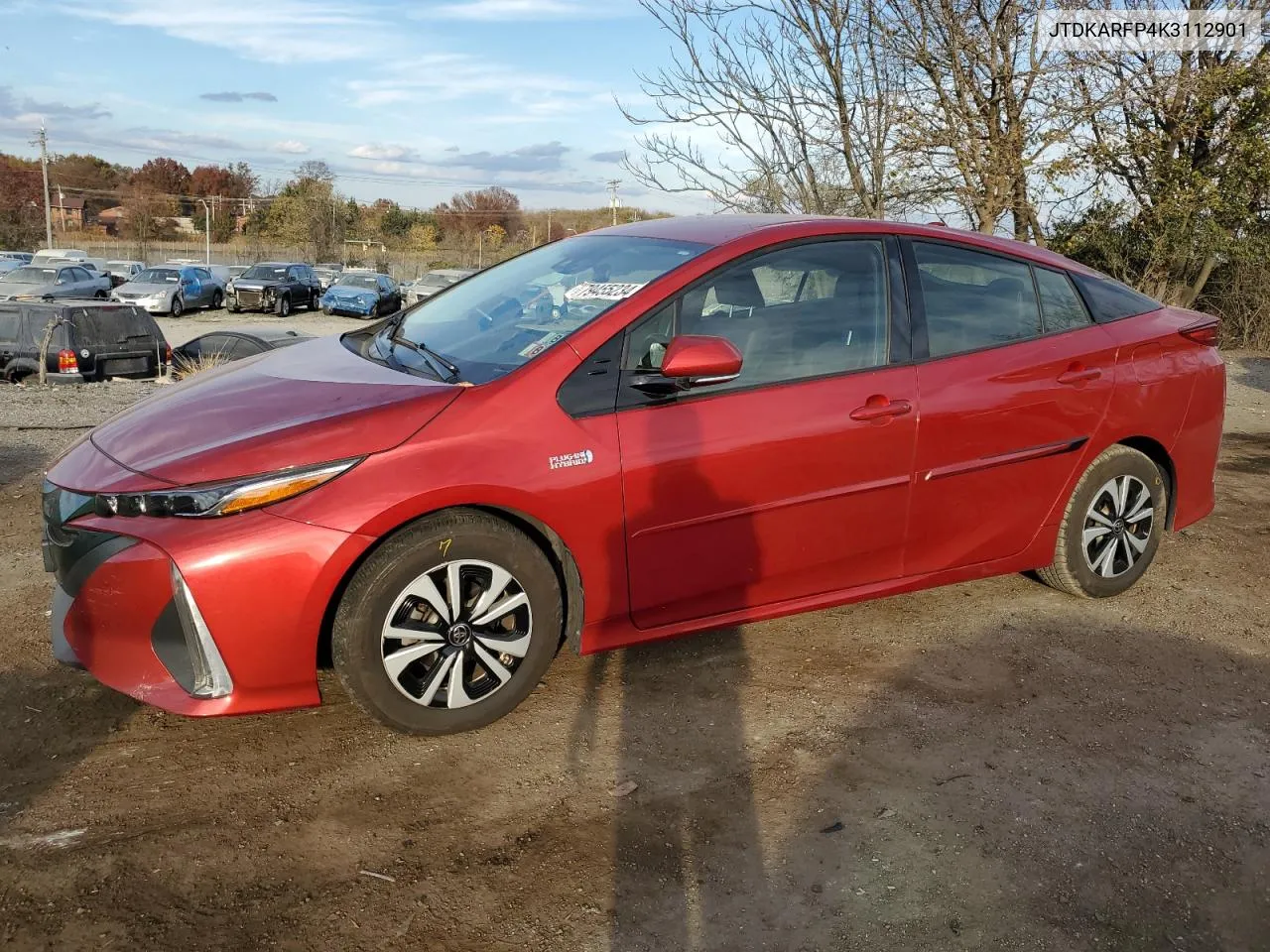 2019 Toyota Prius Prime VIN: JTDKARFP4K3112901 Lot: 79455234