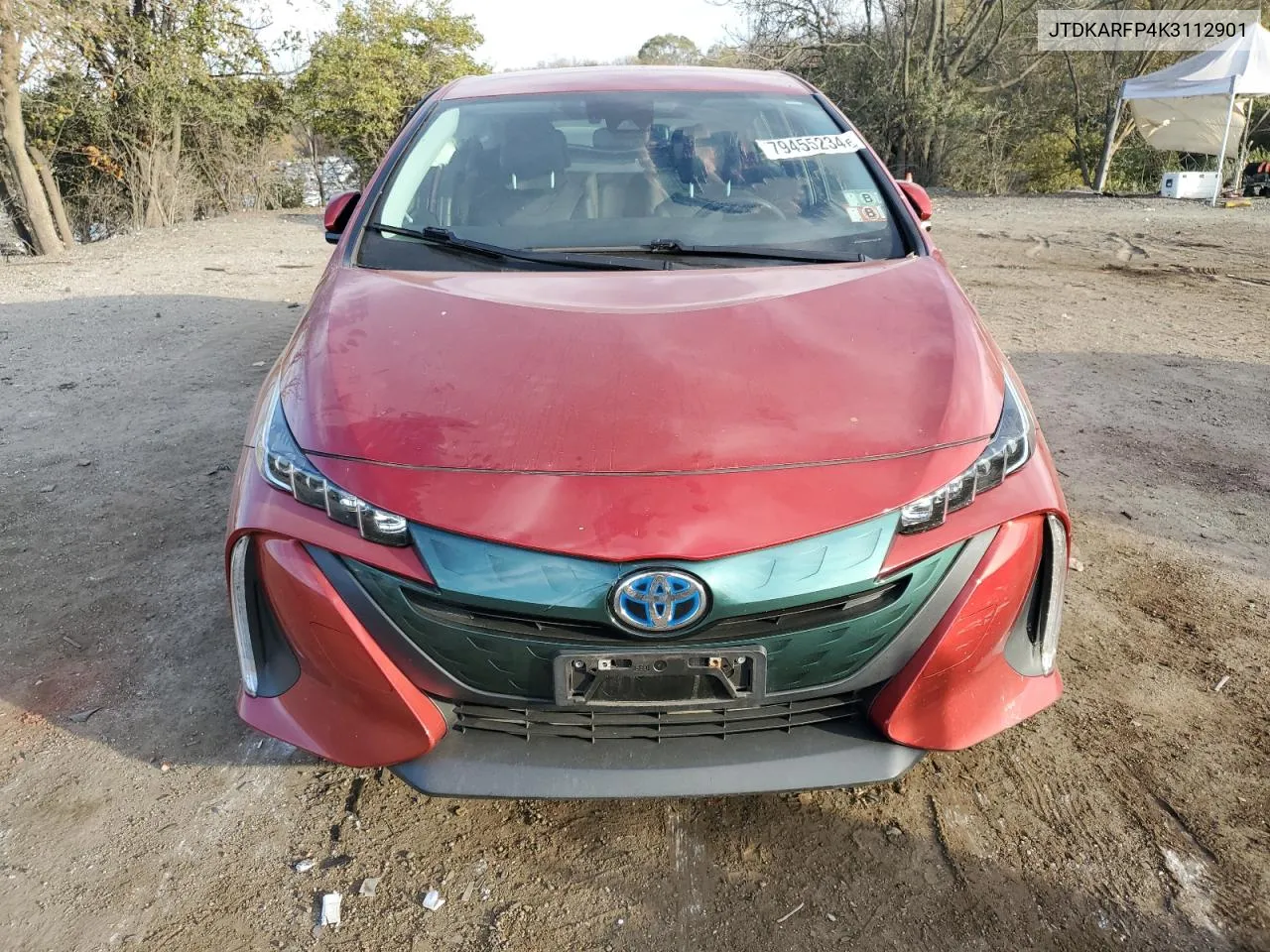 2019 Toyota Prius Prime VIN: JTDKARFP4K3112901 Lot: 79455234