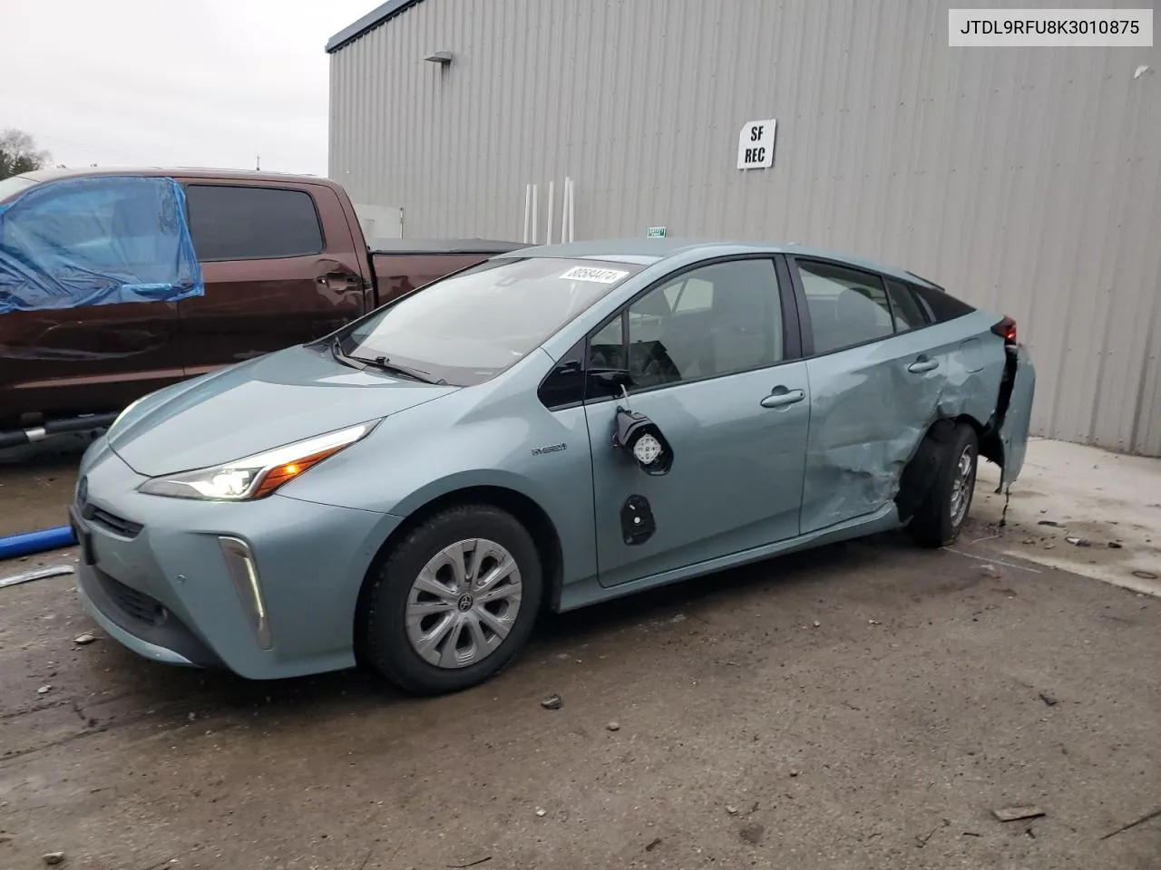 2019 Toyota Prius VIN: JTDL9RFU8K3010875 Lot: 80584474