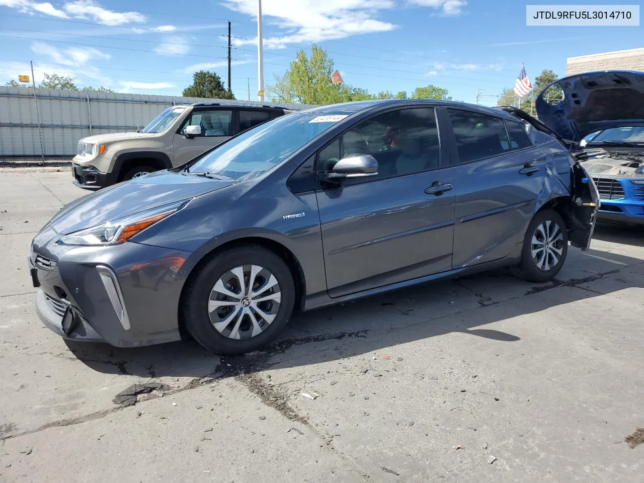 2020 Toyota Prius Le VIN: JTDL9RFU5L3014710 Lot: 53436144