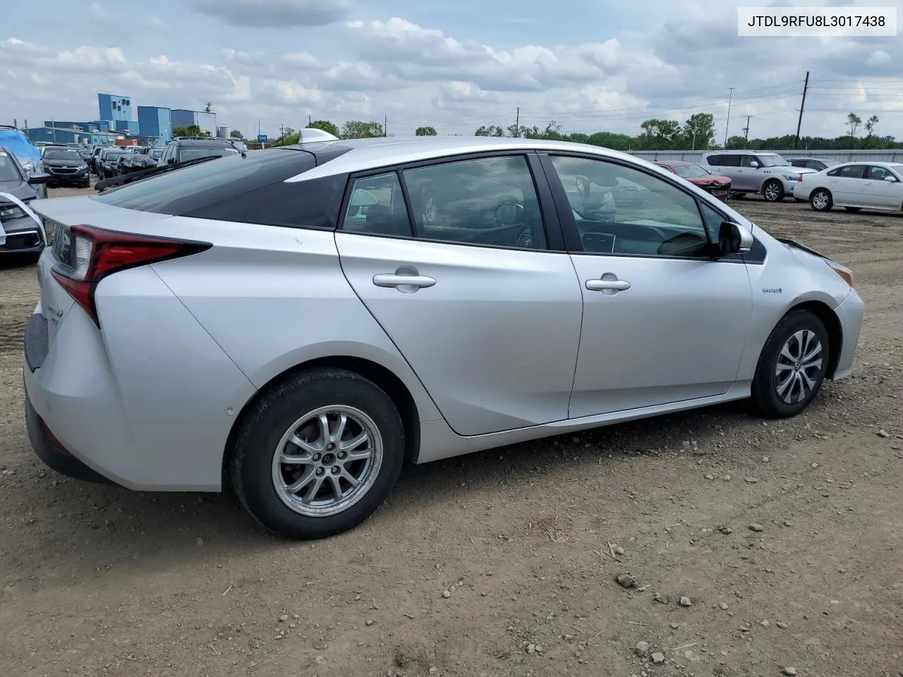 2020 Toyota Prius Le VIN: JTDL9RFU8L3017438 Lot: 55008374