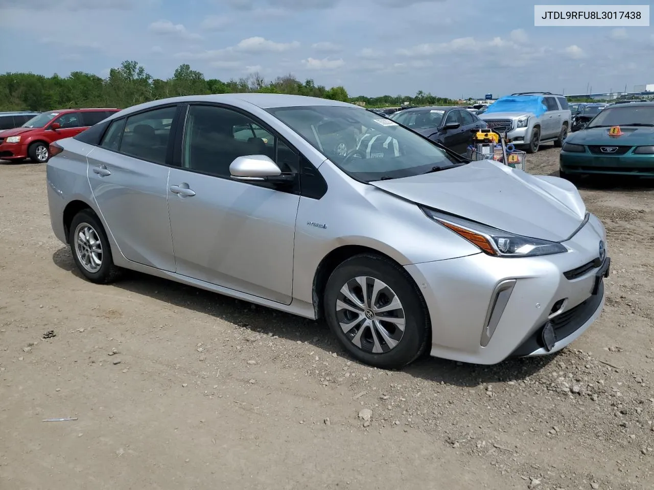 2020 Toyota Prius Le VIN: JTDL9RFU8L3017438 Lot: 55008374