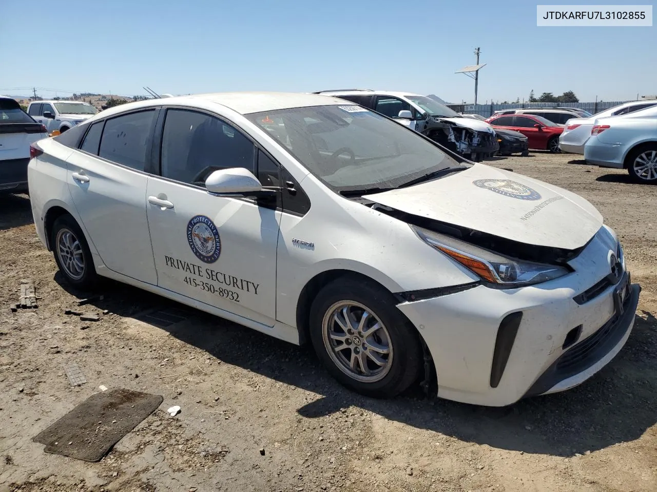 JTDKARFU7L3102855 2020 Toyota Prius L