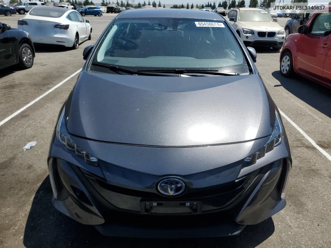 2020 Toyota Prius Prime Le VIN: JTDKARFP5L3140837 Lot: 65450684