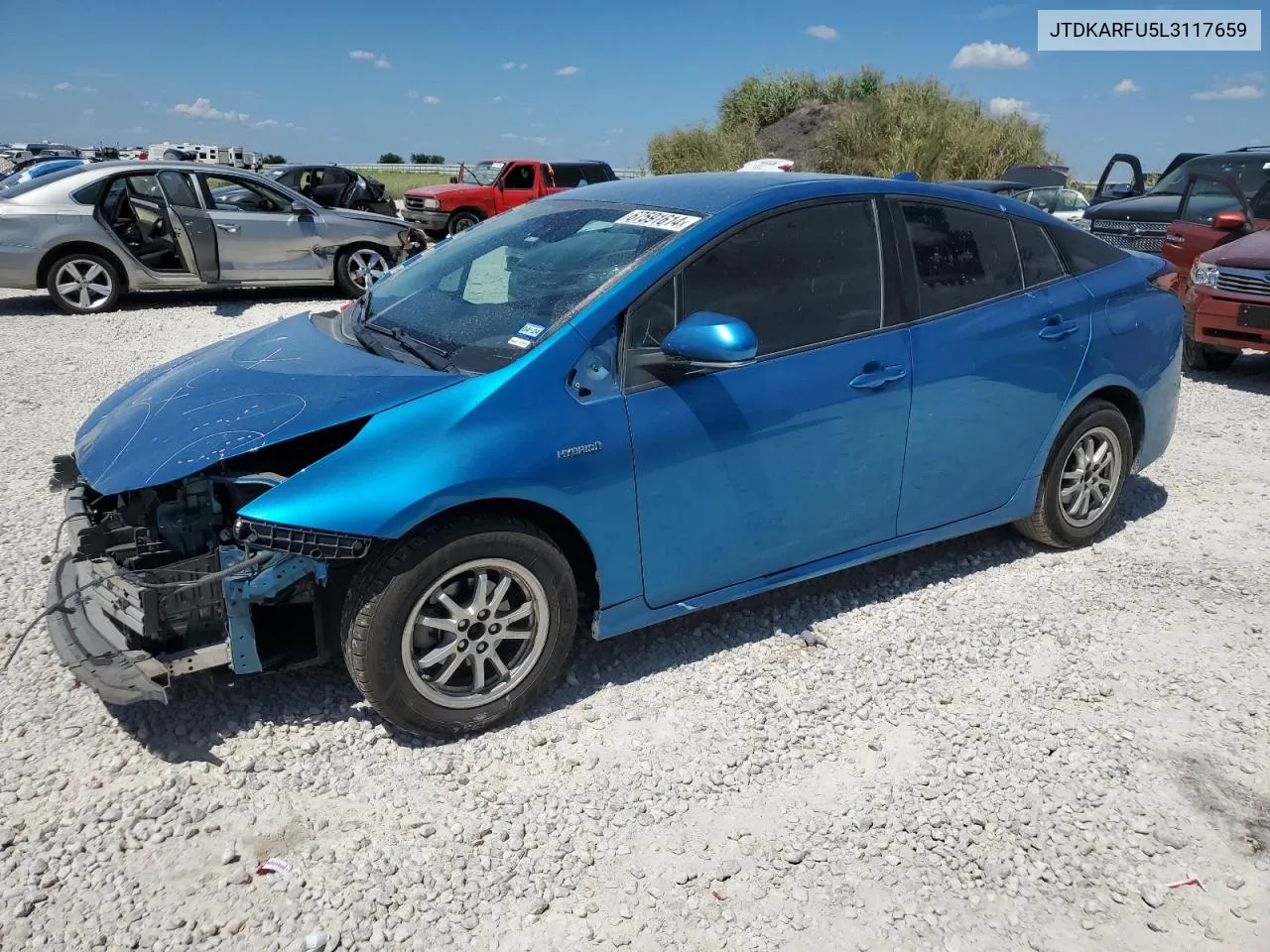 2020 Toyota Prius L VIN: JTDKARFU5L3117659 Lot: 67591614