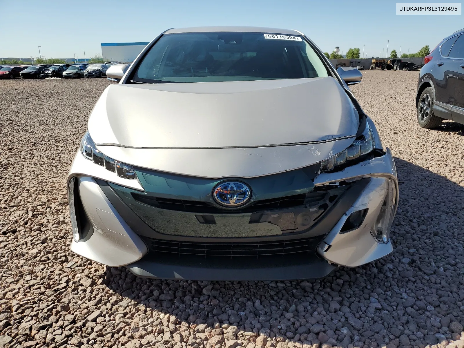 2020 Toyota Prius Prime Le VIN: JTDKARFP3L3129495 Lot: 68115594