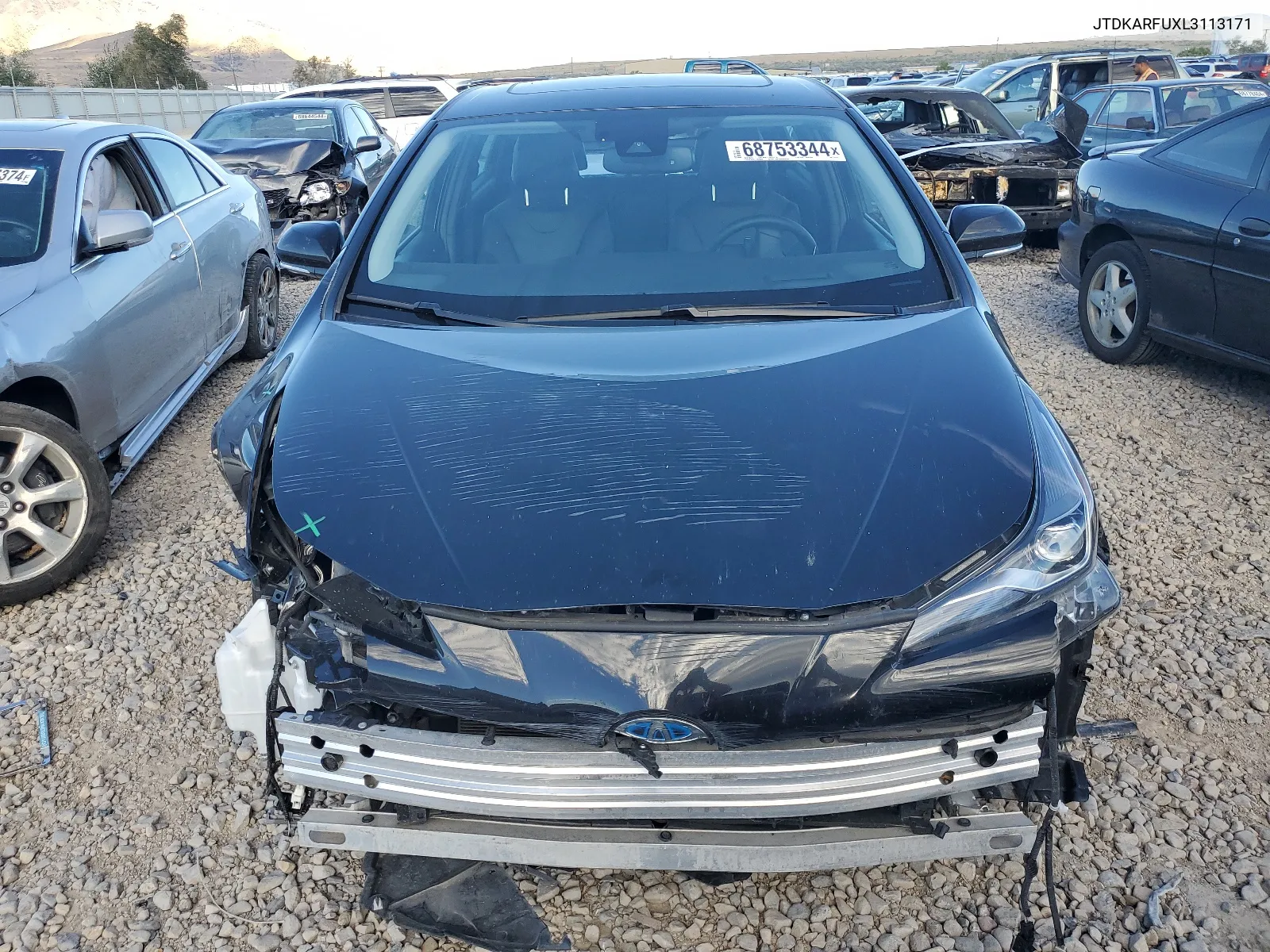 2020 Toyota Prius L VIN: JTDKARFUXL3113171 Lot: 68753344