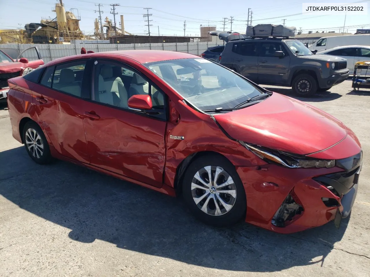 2020 Toyota Prius Prime Le VIN: JTDKARFP0L3152202 Lot: 69527174