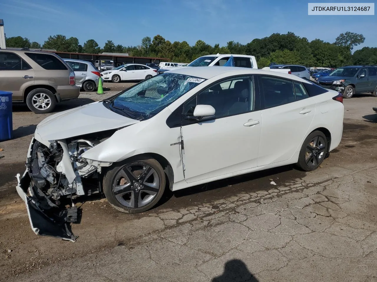 2020 Toyota Prius L VIN: JTDKARFU1L3124687 Lot: 69727364