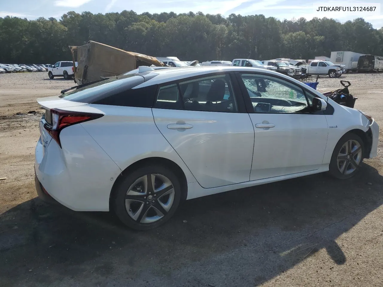 2020 Toyota Prius L VIN: JTDKARFU1L3124687 Lot: 69727364