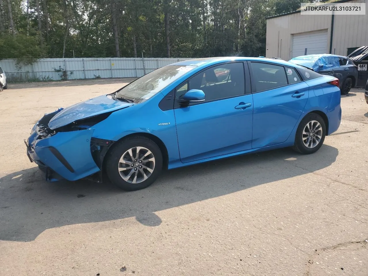 2020 Toyota Prius L VIN: JTDKARFU2L3103721 Lot: 70478734