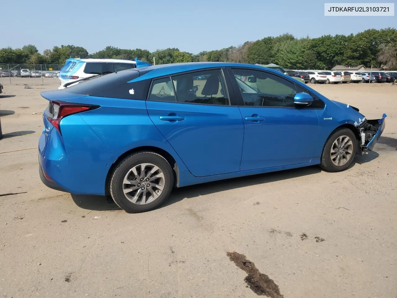 2020 Toyota Prius L VIN: JTDKARFU2L3103721 Lot: 70478734