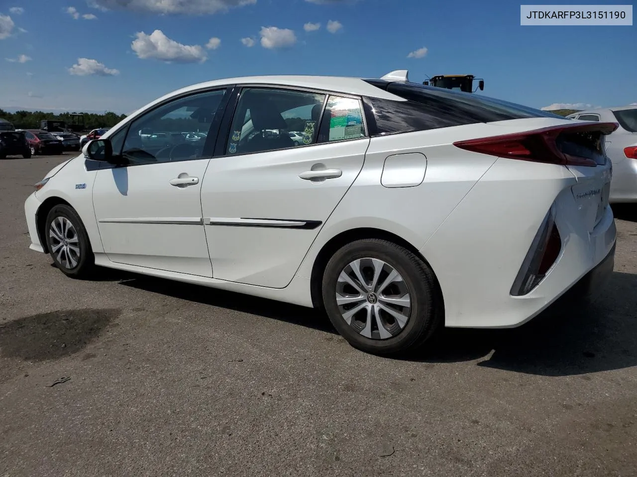 2020 Toyota Prius Prime Le VIN: JTDKARFP3L3151190 Lot: 70484134