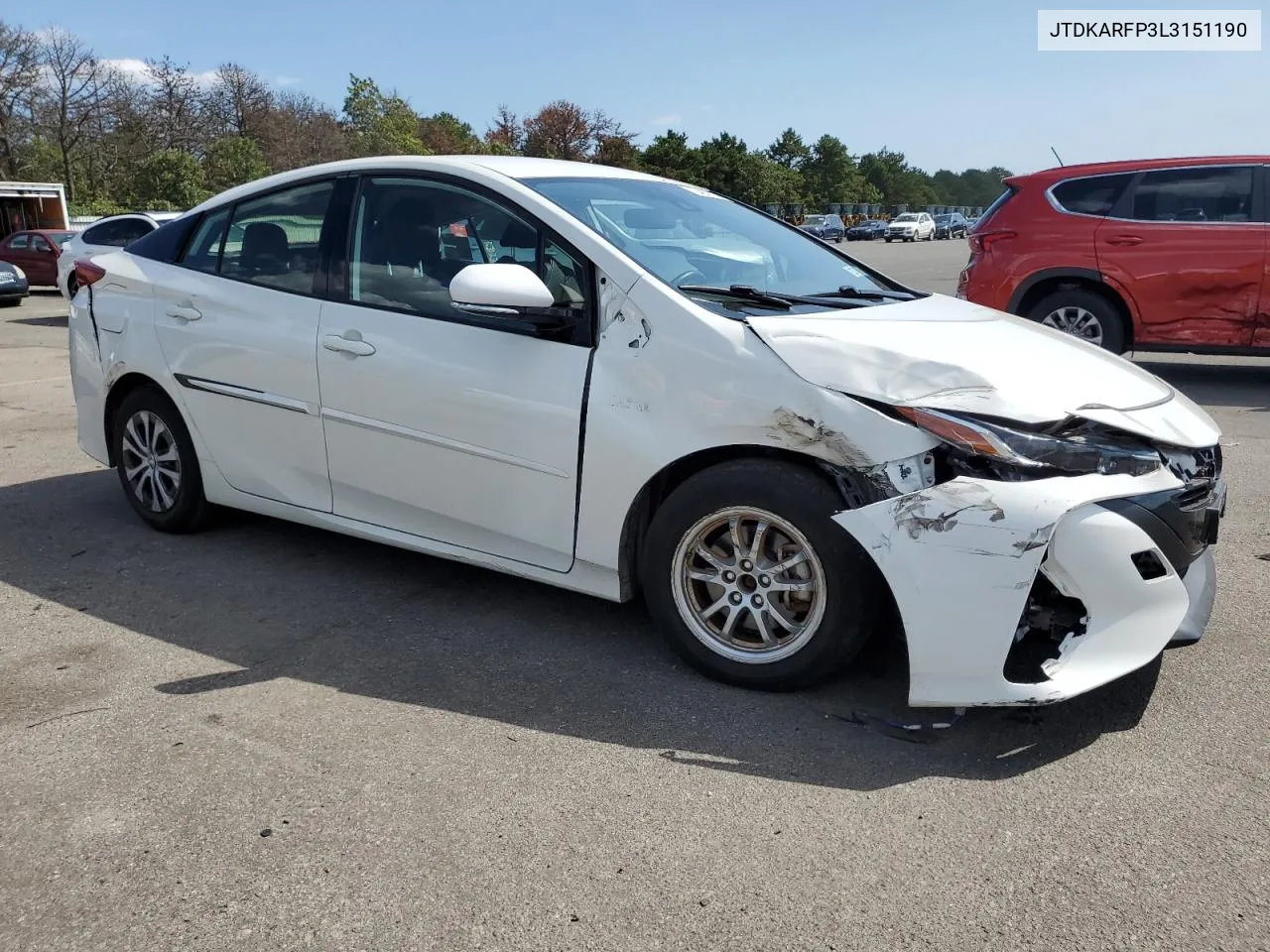 2020 Toyota Prius Prime Le VIN: JTDKARFP3L3151190 Lot: 70484134