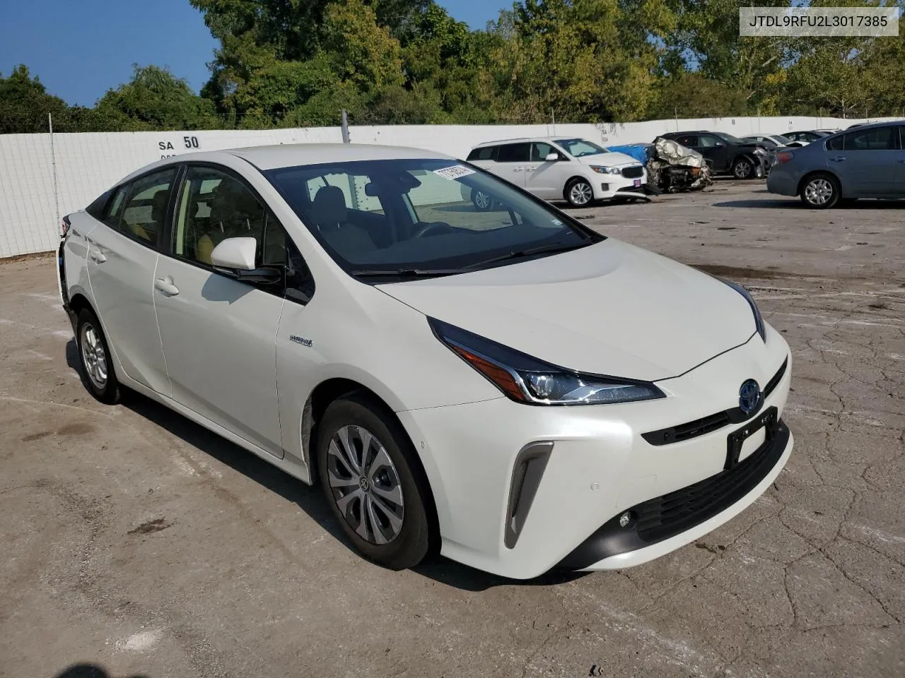 2020 Toyota Prius Le VIN: JTDL9RFU2L3017385 Lot: 70760574