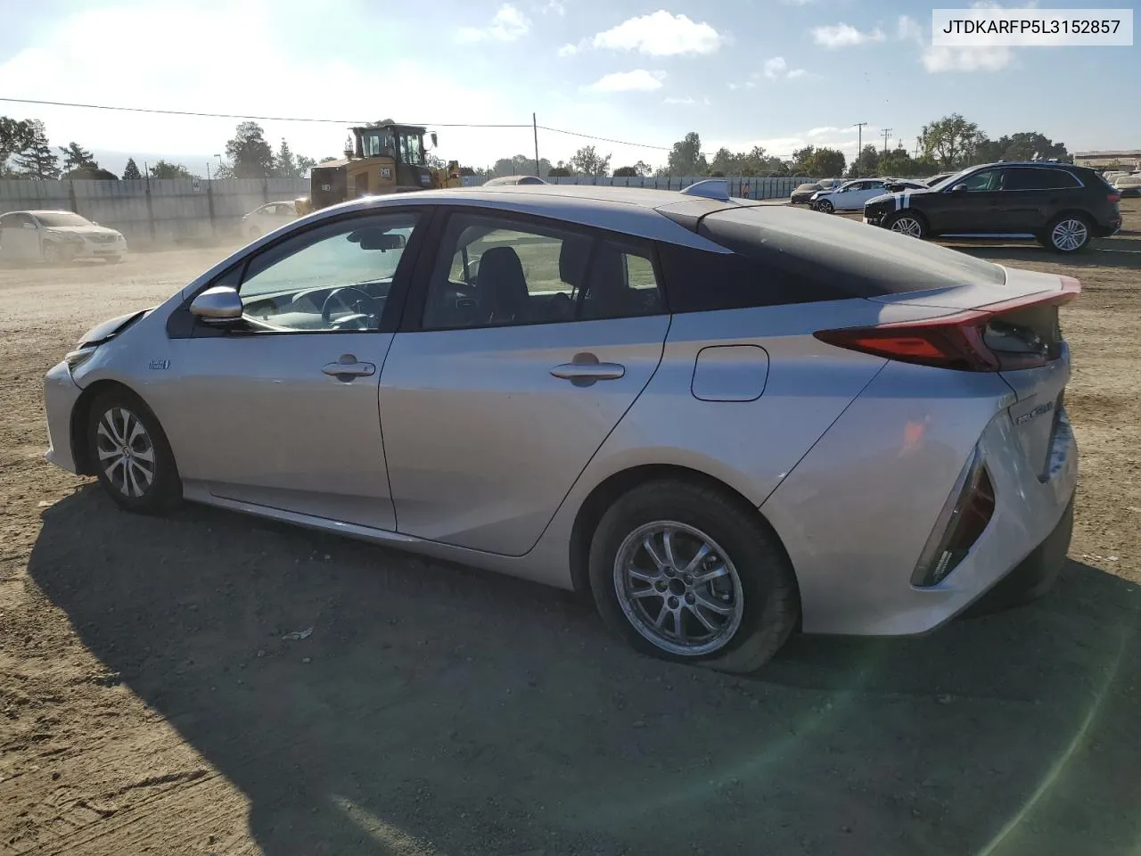 2020 Toyota Prius Prime Le VIN: JTDKARFP5L3152857 Lot: 71082354