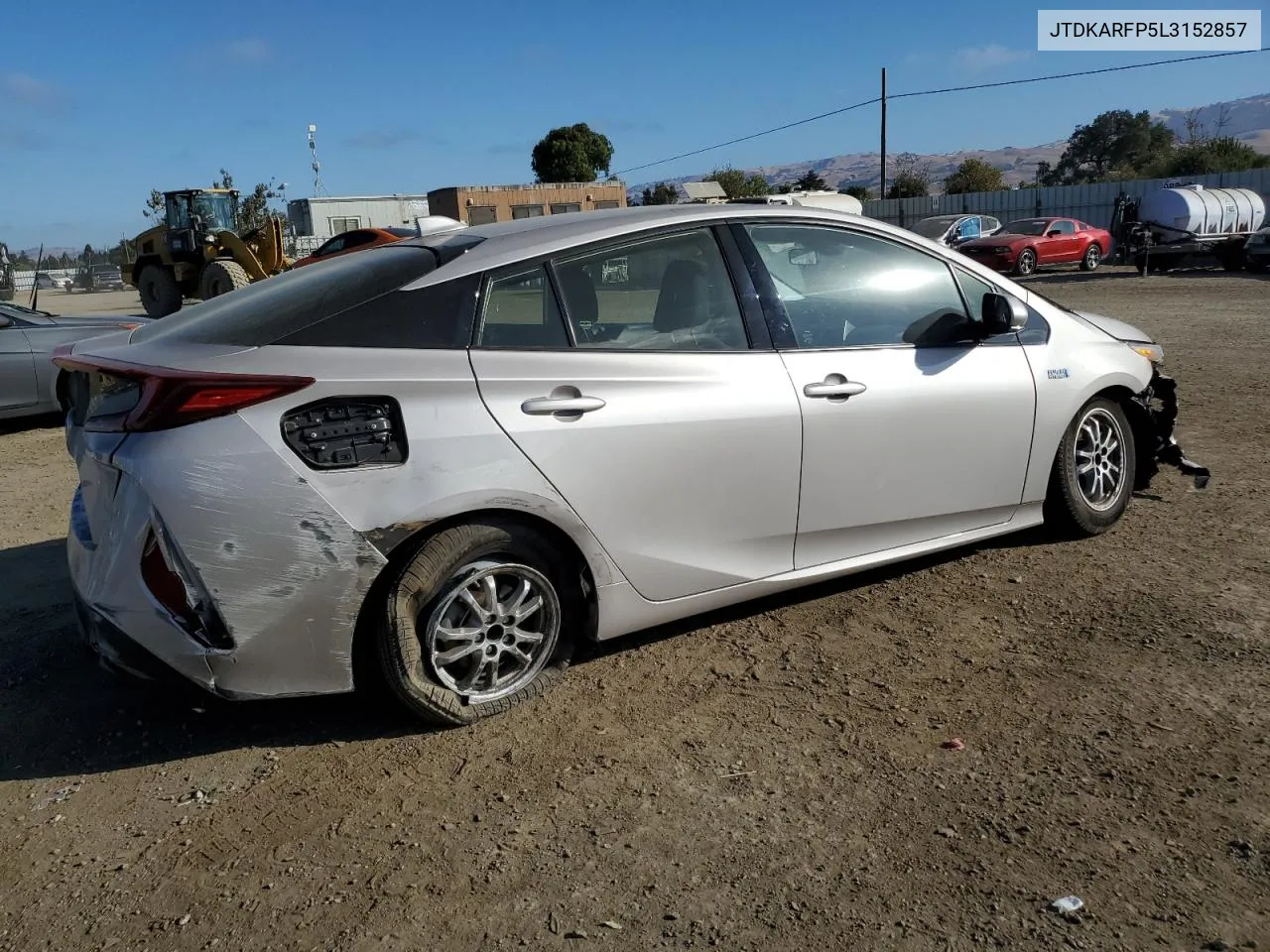 2020 Toyota Prius Prime Le VIN: JTDKARFP5L3152857 Lot: 71082354