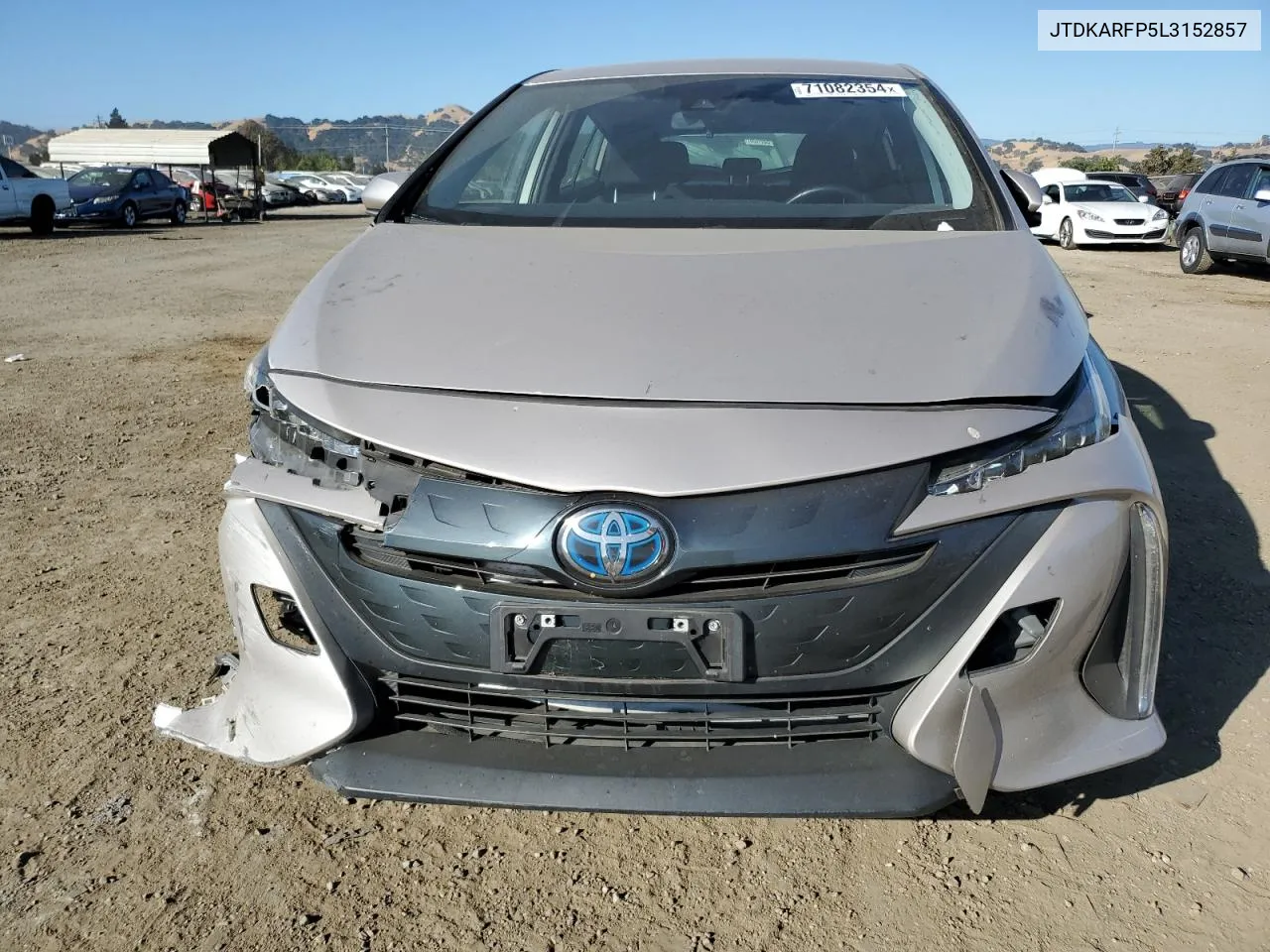 2020 Toyota Prius Prime Le VIN: JTDKARFP5L3152857 Lot: 71082354