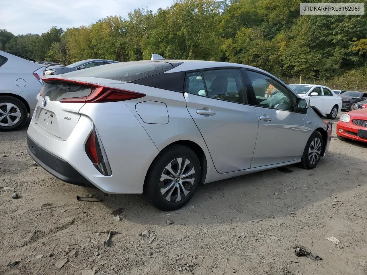 2020 Toyota Prius Prime Le VIN: JTDKARFPXL3152059 Lot: 71276194