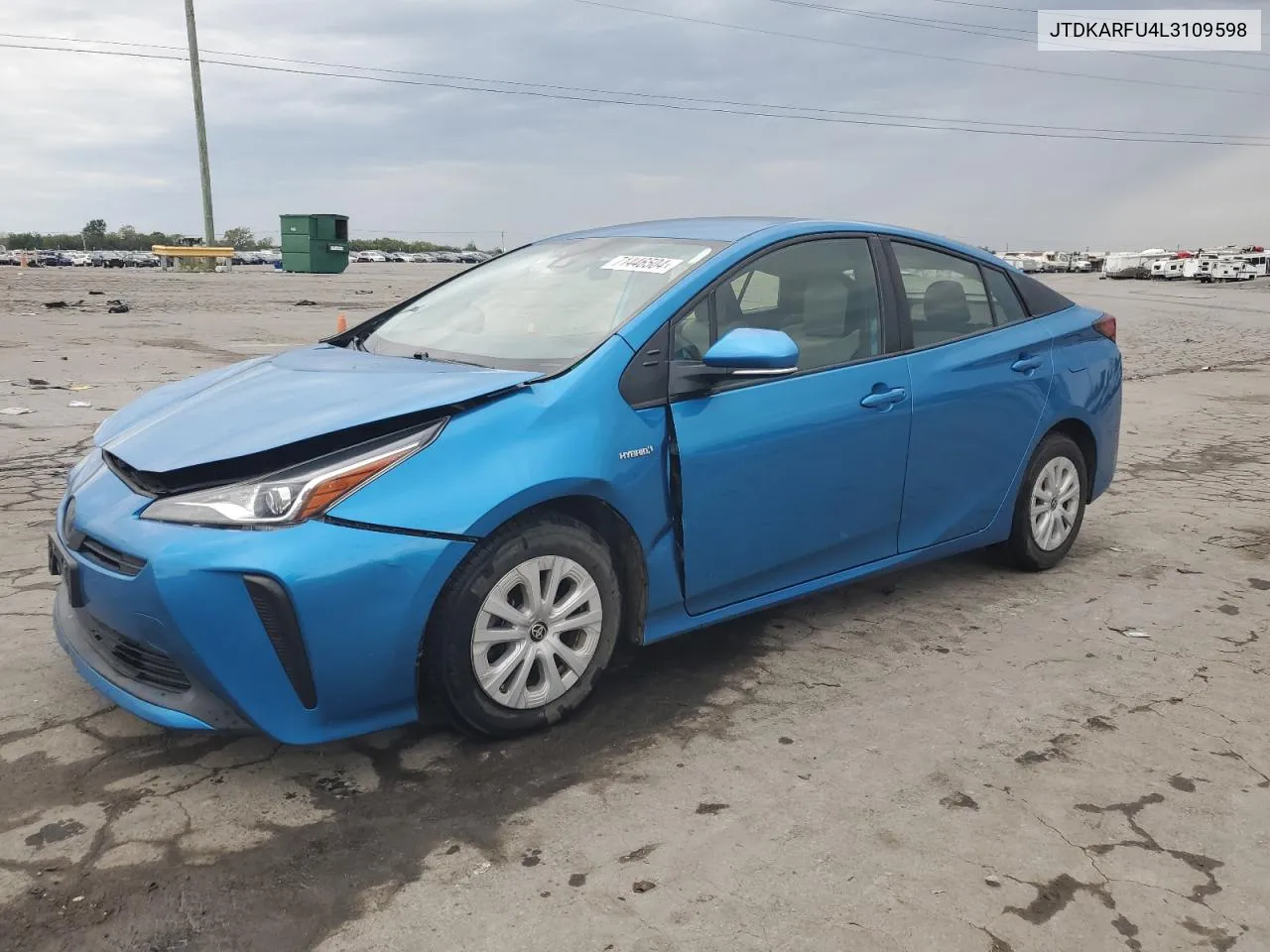 JTDKARFU4L3109598 2020 Toyota Prius L