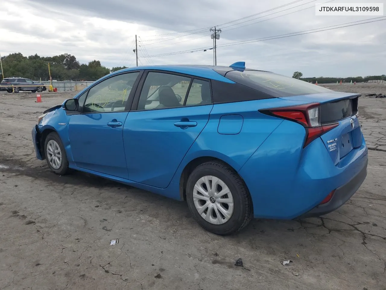 2020 Toyota Prius L VIN: JTDKARFU4L3109598 Lot: 71446504