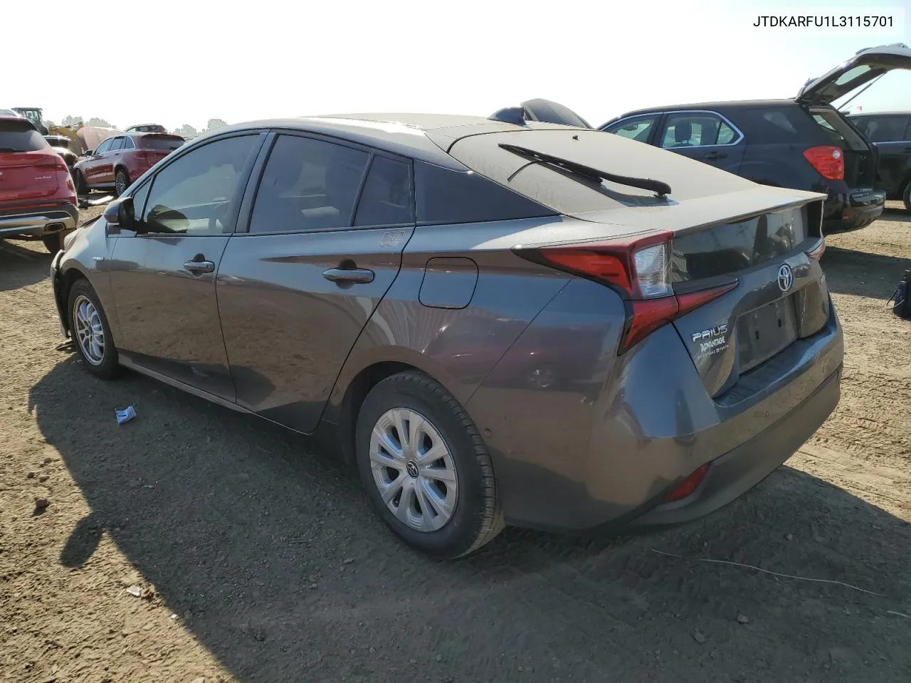 2020 Toyota Prius L VIN: JTDKARFU1L3115701 Lot: 71891604