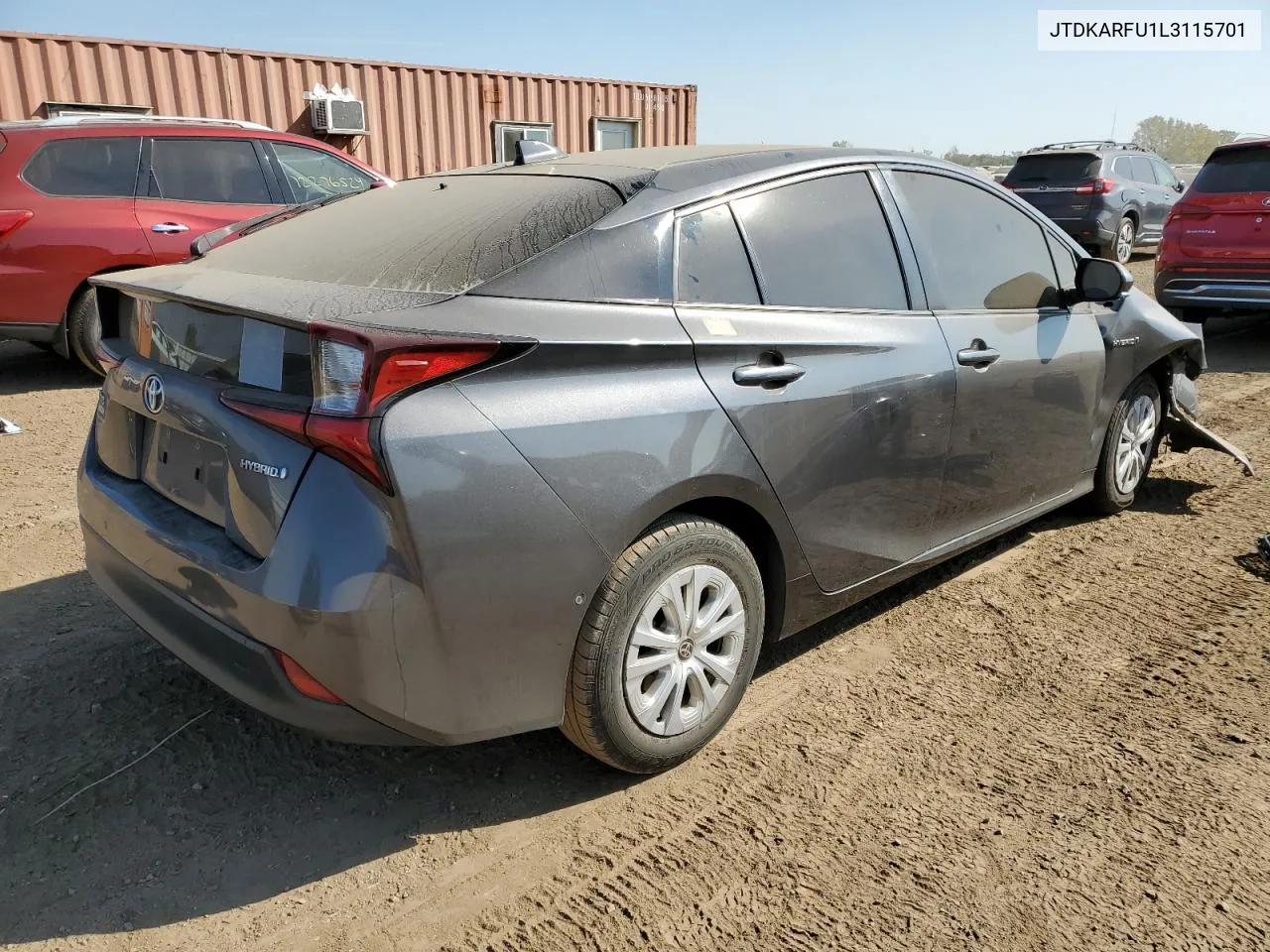 2020 Toyota Prius L VIN: JTDKARFU1L3115701 Lot: 71891604