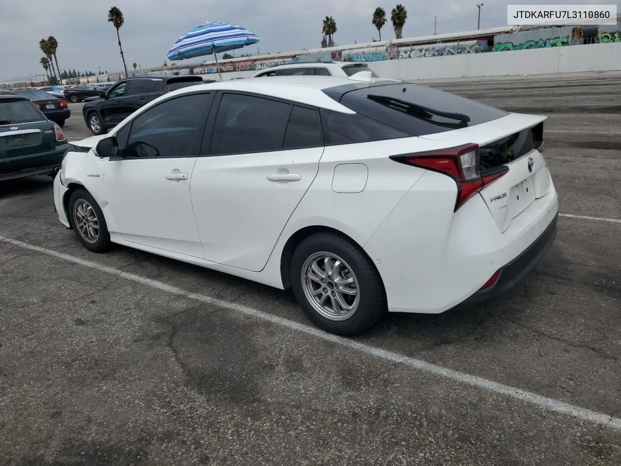 2020 Toyota Prius L VIN: JTDKARFU7L3110860 Lot: 72014444