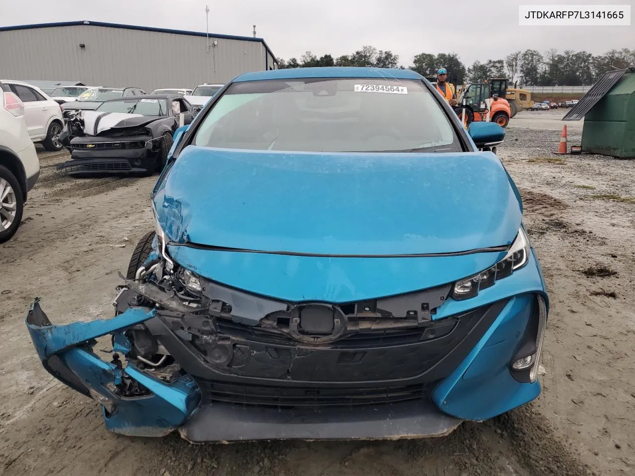 2020 Toyota Prius Prime Le VIN: JTDKARFP7L3141665 Lot: 72394564