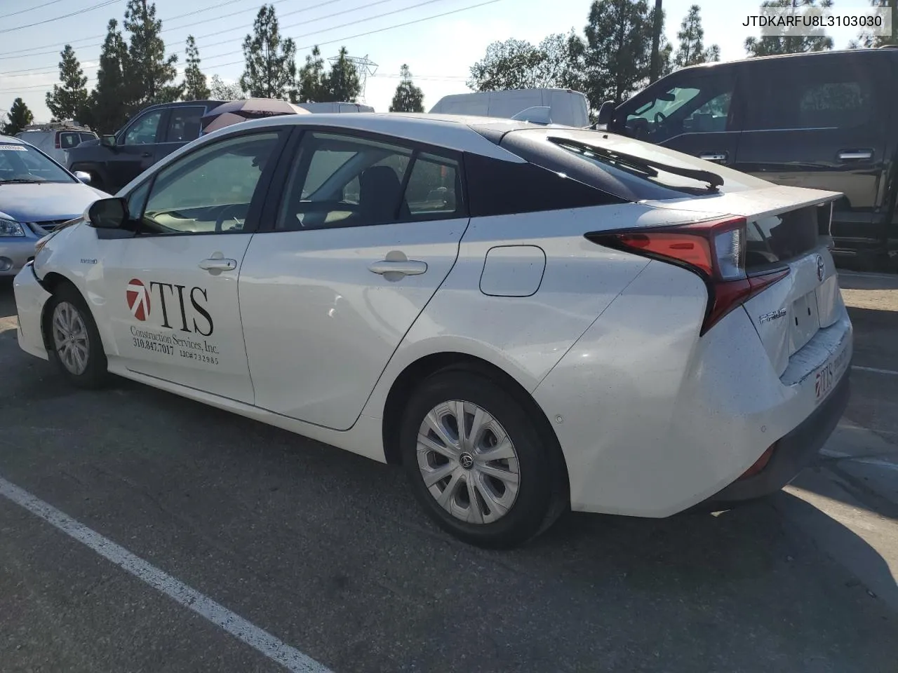 JTDKARFU8L3103030 2020 Toyota Prius L